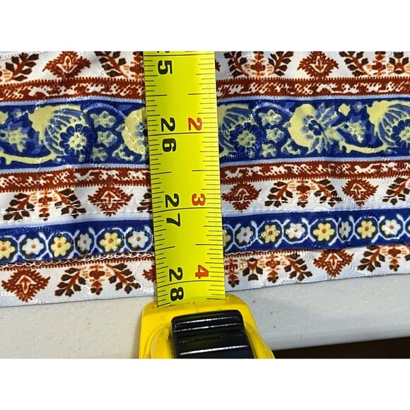 JM Collection Womens Jacquard Top Blue Lilac 3X Bohemian Style - Picture 6 of 9